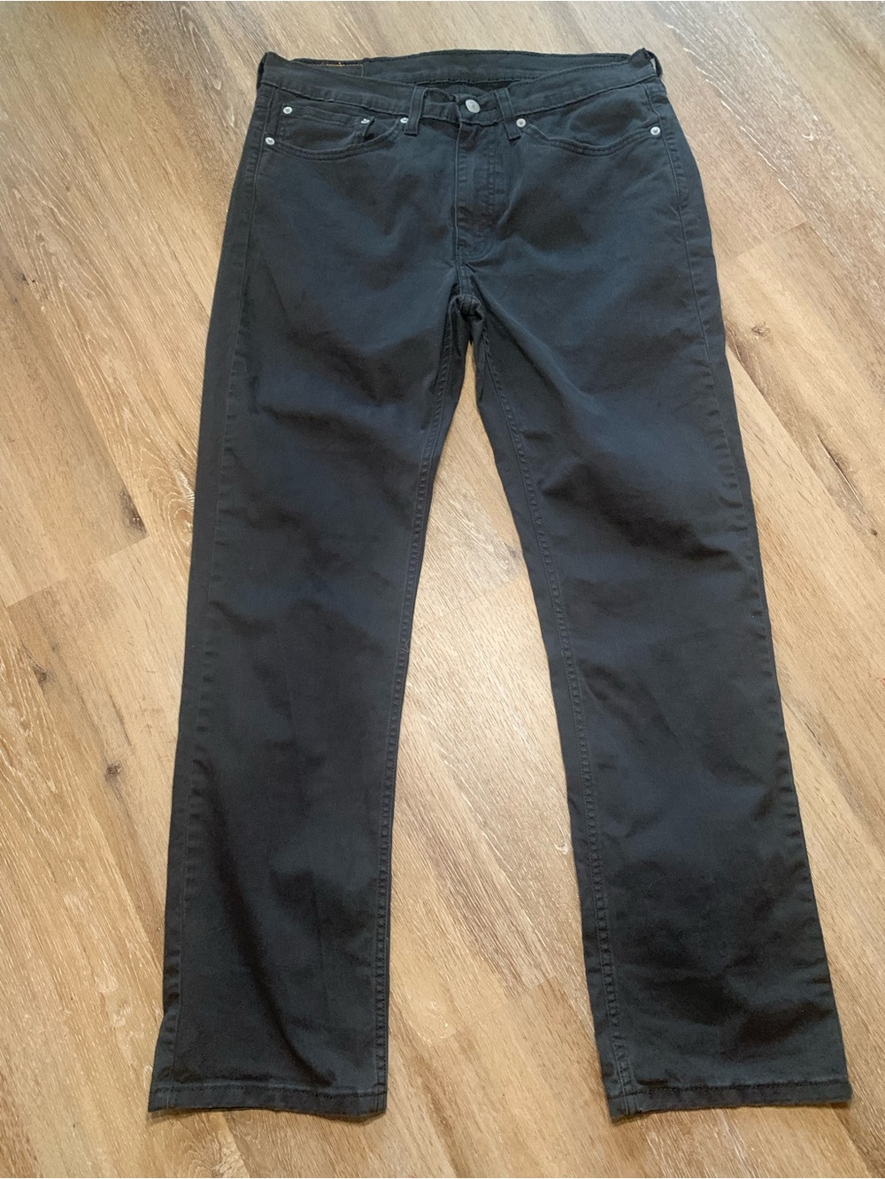 Levi 514 Men's Black Straight Leg Jeans Size 34x32